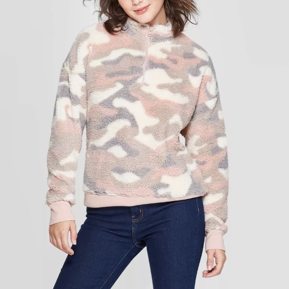 Tops - Pink Camo Fleece